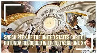 Sneak Peek of The United States Capitol Rotunda recorded with Insta360 One X4