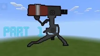 Minecraft TF2 sentry gun pixel art part 1
