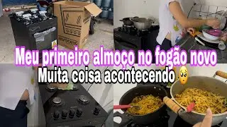 MUITA COISA ACONTECENDO || TENHO QUE CONVERSAR COM VOCÊS || ESTREANDO O FOGÃO NOVO