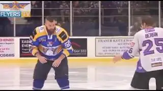 Matt Nickerson vs Kevin Bergin EIHL fight 24-11-13