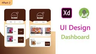 Dashboard UI UX design XD to Android Studio XML Tutorial | with Fragments (Part 2)
