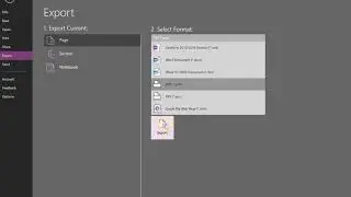 Export to pdf in OneNote