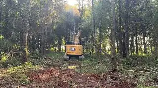 Clearing With CAT 315 Excavator #excavation #excavator #construction #dirtwork