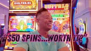 &laquo;Вы бы рискнули поставить 50 долларов на спины в Buffalo Link? 😳 Играйте в Vegas High Limit&raquo;