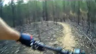 Brian's warm up track after the bushfire and subsequent clean up