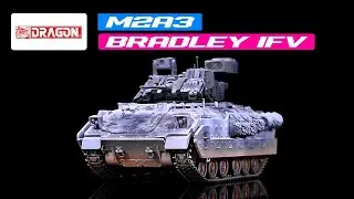 United States M2A3 Bradley IFV, Camouflage (Snowy Version) 1/72 Plastic Model by Dragon Models