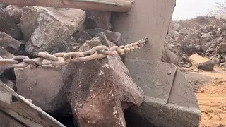 BIG ROCK 🪨 Crusher Machine - FULL Powerfull Process A Giant in Action-Big Rock Crushing