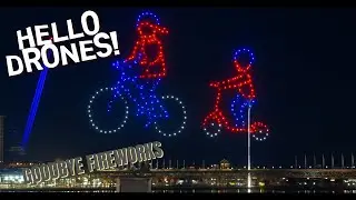 Drone Light Magic Over Darling Harbour | Spring 2025