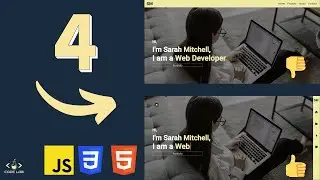 Build FOUR Vanilla JavaScript ANIMATIONS for STATIC Website
