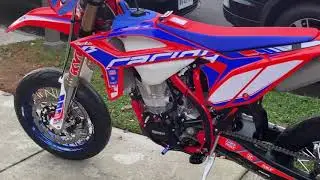 2020 Beta 430 rr Race Edition Supermoto with Warp 9 first tubeless wheels.