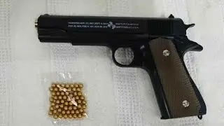 Colt 1911 Pellet Gun Unboxing, Review and Firing Demo