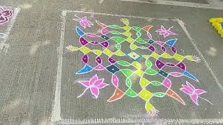 Puducherry Dinamalar kolam competition 2024