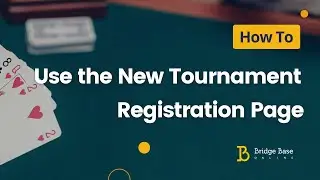 How to Use the New Tournament Registration Page