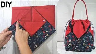 EP 80 Very Easy How to sew Origami Hand Bag