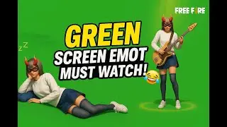 Free Fire ob48 Female Green screen emotes | FF Green screen video @No_Rules_YT_