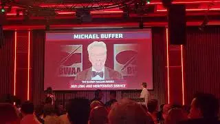 Michael Buffer BWAA Long and Meritorious Service 2022🏆