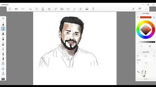 my drawing of ACTOR VISHNU UNNIKRISHNAN .