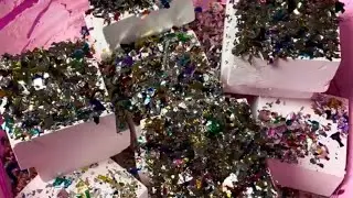 Fresh White Blocks with Confetti 