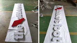 Custom channel letter sign order finish and delivered !