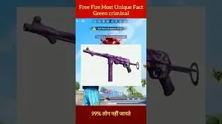 Free Fire Green Criminal bundle unique Fact #shorts #freefireshort
