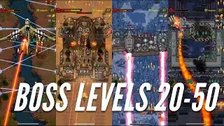 1945 Air Force Game BOSS Levels 20-50 (HARD)