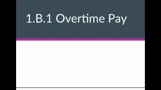 Finding Total Pay when Working Overtime