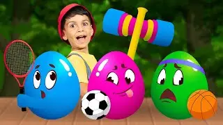 Surprise Eggs Sports Kids Songs | BabyBillion | Nursery Rhymes