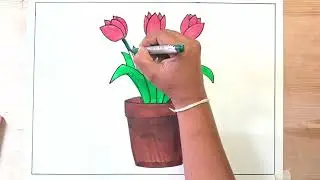 Drawing Step By Step | How to Draw PLANT |  Drawing For Beginners | #drawingtutorialsimple