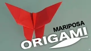 Cómo hacer una mariposa de papel. Origami