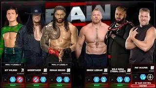 Team Roman Reigns Undertaker Vs Team Brock Lesnar Solo Sikoa WWE 2K25 | MATCH 11