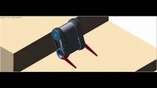 MSC Adams / View Simulation - Mobile Platform with Tracks and Auxiliary Flipper