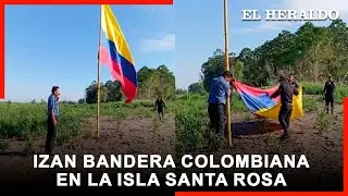 Tensión entre Colombia y Perú:Daniel Quintero fue quien izó bandera colombiana en la isla Santa Rosa