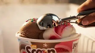 An ad made from VEO3 &ldquo;Joy Scoop &ndash; Happiness in Every Scoop!&rdquo; #icecream #dessert #viral #trending #ad