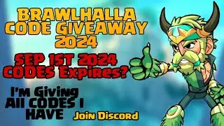 🎁🤑CODE GIVEAWAY BRAWLHALLA ASAP USE IT | SEPTEMBER 1ST 2024  EXPIRES?????? 🥴😵😡🤧