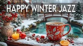 Happy Winter Jazz Cafe ~ Delicate Morning Jazz Music & Bossa Nova Piano for Stress Relief, Relaxing☕