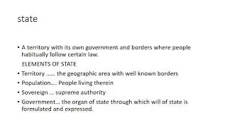 Basic Political Terminology