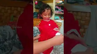 Santa Claus Fancy Dress For Baby Girl 🤩 #shorts #christmasdress #santaclausdress #ytviral #ytshorts