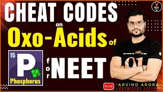 Oxoacids of Phosphorus Trick | NEET Chemistry Cheat Codes #11 | NEET 2020 Preparation | Arvind sir