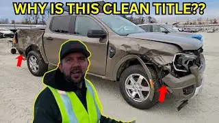 2025 Ford Ranger W/ Damage a CLEAN Title?!?