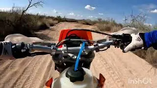 Dirt Bike Desert Trail Riding in Four Peaks AZ