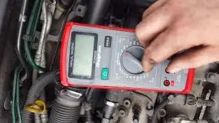 Glow plug test with multimeter