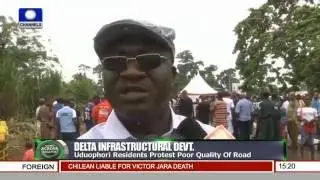 Uduophori Residents Protest Poor Quality Of Road