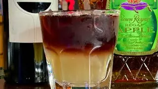 A fun twist on the NEW YORK SOUR, the Big Apple.