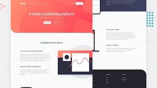 Blogr landing page main part 3 | Frontend mentor challenge on a phone.  Бағдарламалау