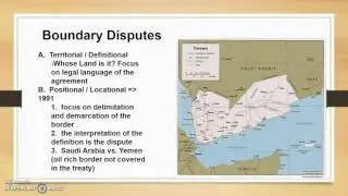 Boundary Disputes