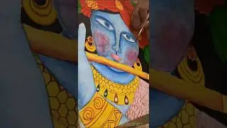 krishna drawing tutorial #art #sandipanart #drawingtutorial #drawing #painting #krishna #artist