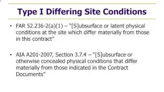 A Guide to Differing Site Conditions Webinar