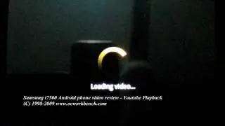Samsung i7500 Android Phone Review - Youtube Playback