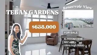 SOLD - Teban Gardens - High floor with Reservoir View  (4-Room HDB)