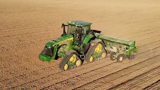 Planting Cover Crop With The New John Deere 8RX 340